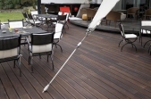 Moso terasinės lentos iš termiškai apdoroto bambuko Bamboo X-treme, alyvuotos 20x137x1850 mm